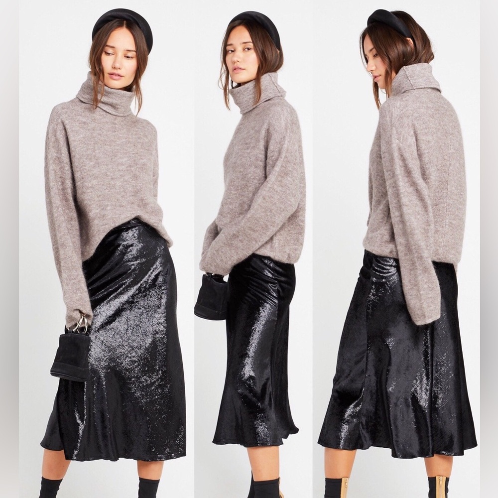 Nwot Carra Turtleneck Sweater With String - image 2